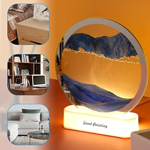 Rotating Sand Art Lamp