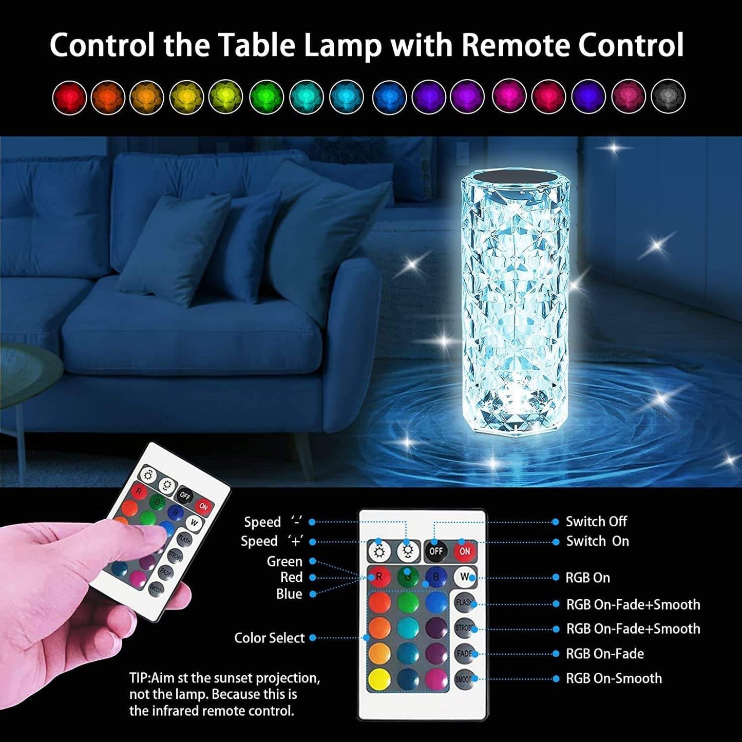 LumiCryst - Crystal Touch Lamp