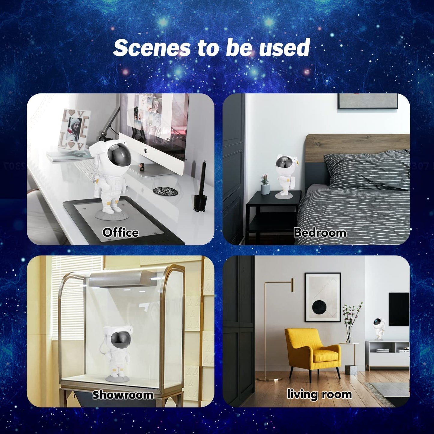 Astronaut Star Projection Night Light