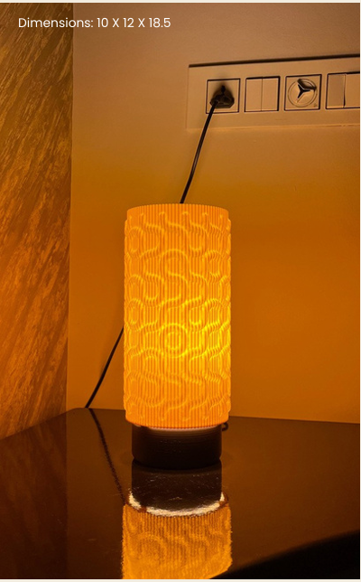 Pampas Glow – 3D Printed Table Lamp