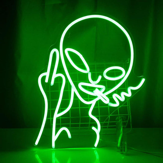 Smoking Alien – Neon Light